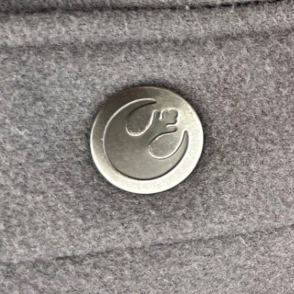 Loungefly Collectiv Star Wars Rebels Varsity Jacket Grey Embroidered Bomber S - Picture 6 of 16